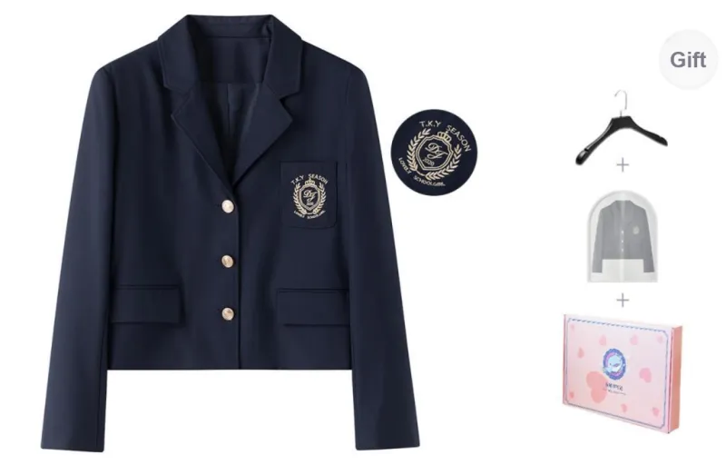 Tokyo Season Business Suit Fall Women's Gift Box Set Navy Blue-0