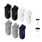 7 Pack 100% cotton Socks[Black 2+White 2+Gray 2+Royal Blue 1]