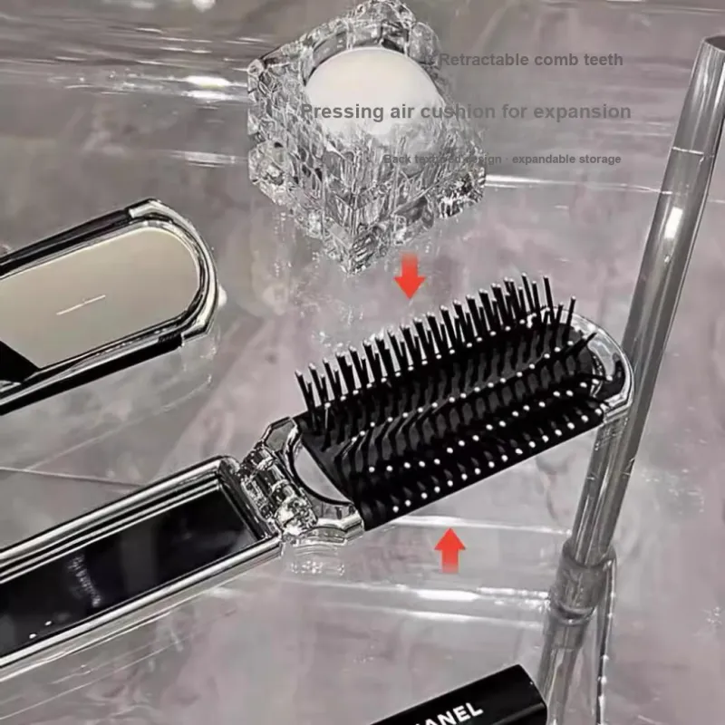 LUTEDAN Foldable And Portable Inflatable Pouch Massage Comb Hair-3