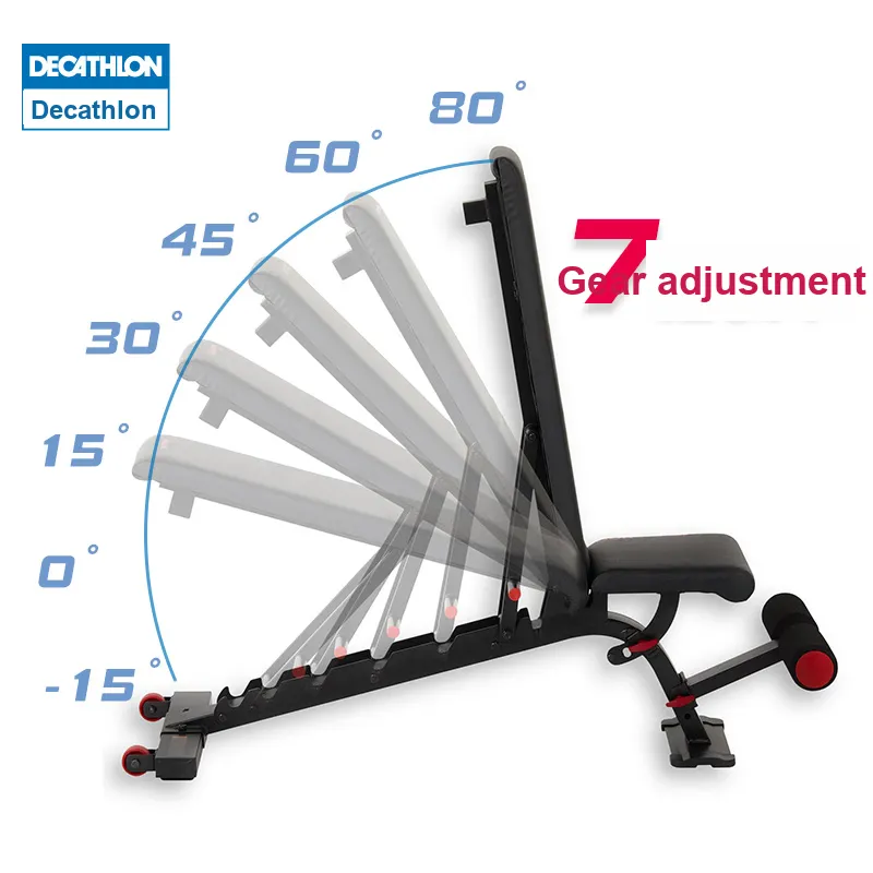 DECATHLON Supine Boards Black Steel Home Indoor Fitness Unisex Abdominal Toning-2