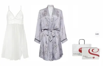 Selmark Pajama Set With Robe Women's