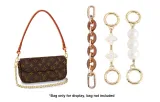 Brown Acrylic 16.5cm+Four-Leaf Clover 12cm+Pearl 13.5cm[Extender Chain Set]