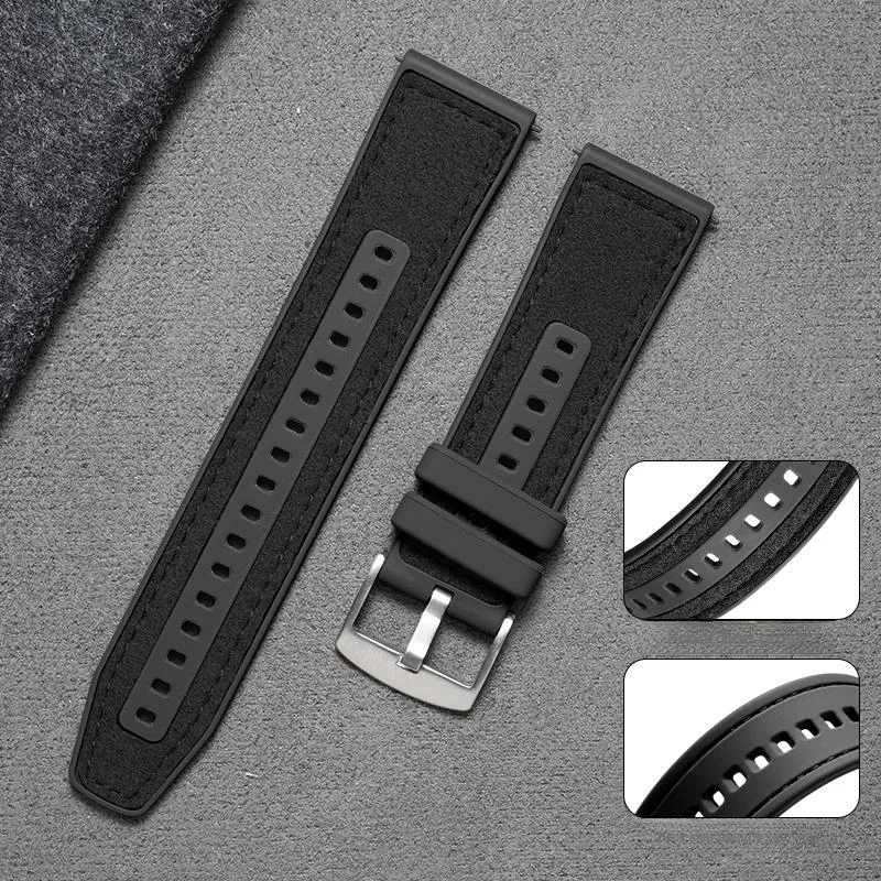 Mr. Strap Huawei Compatibility Watch Band Silicone Material-3