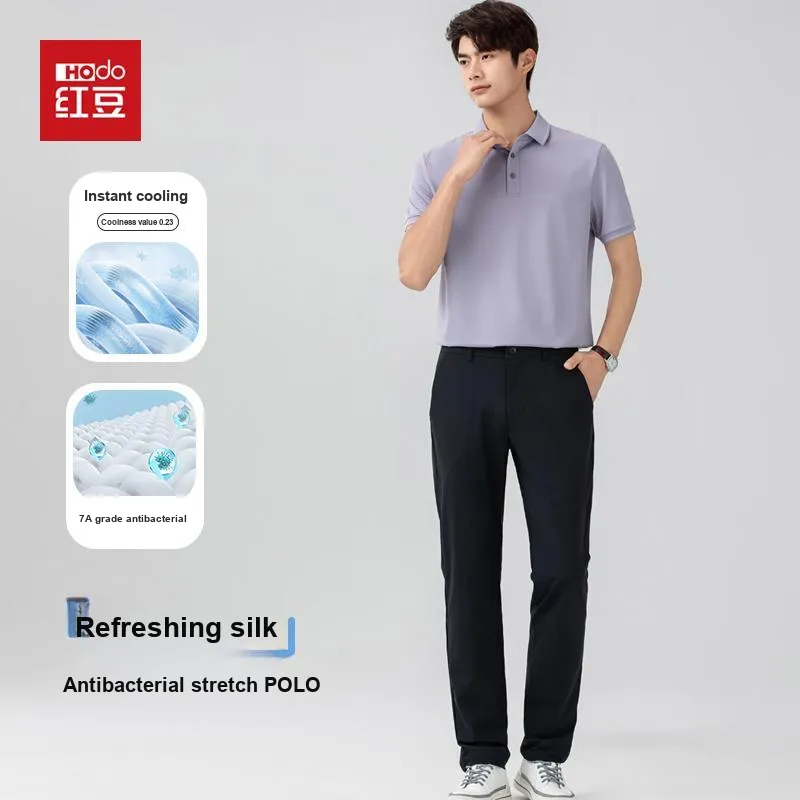 Red bean Polo Shirts Men-16
