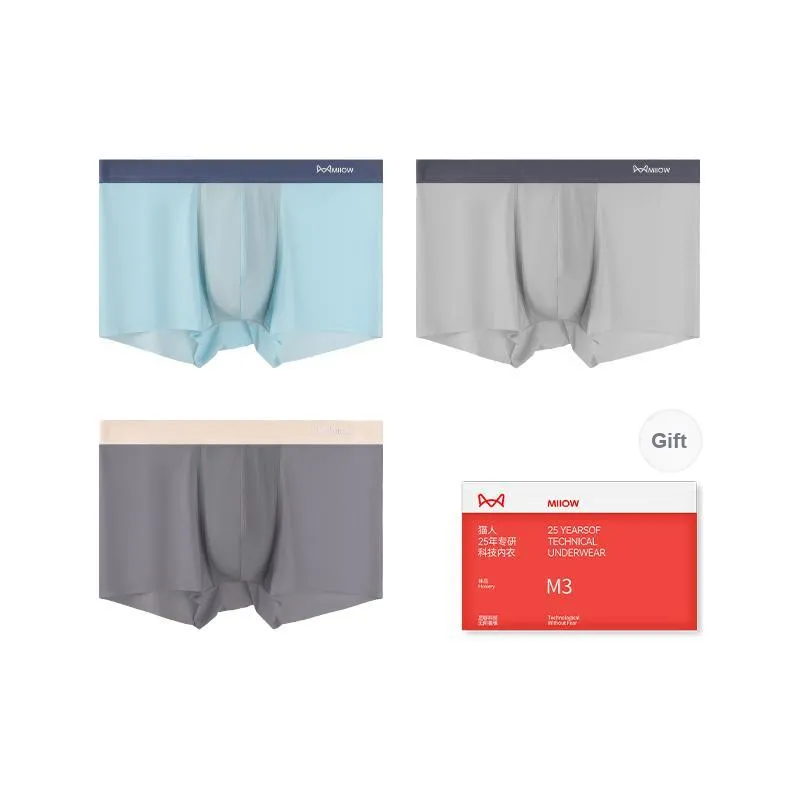 MIIOW Trend Party Series Underpants Men's Shopping Bag 3 Pack-11