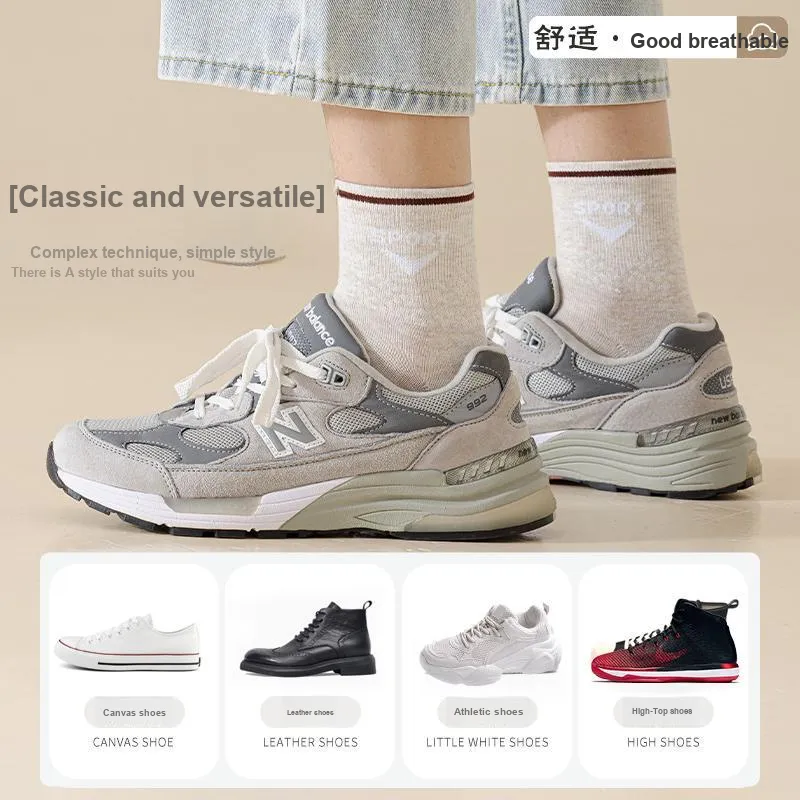 KJ Mid Calf Socks Men's Box Of 10 Packs Mixed Color-5