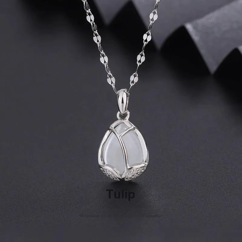 MISS TOOYA Glass Cat Eye Necklaces Women's-1