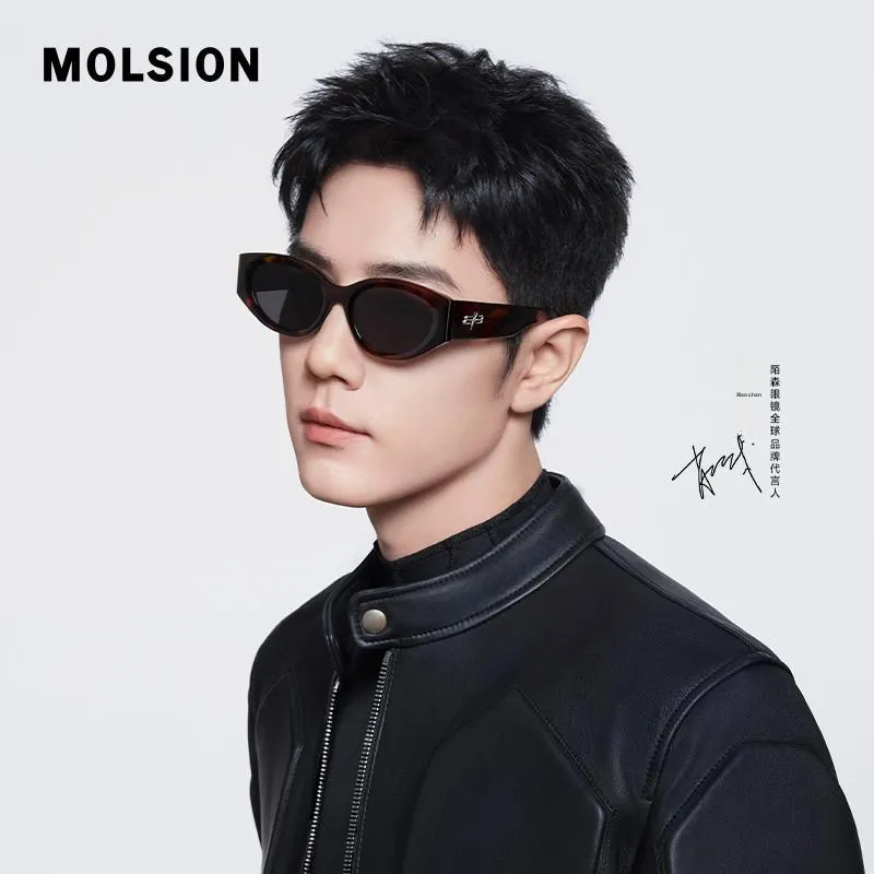 MOLSION Plate Frame Cat Eye Sunglasses Unisex-7