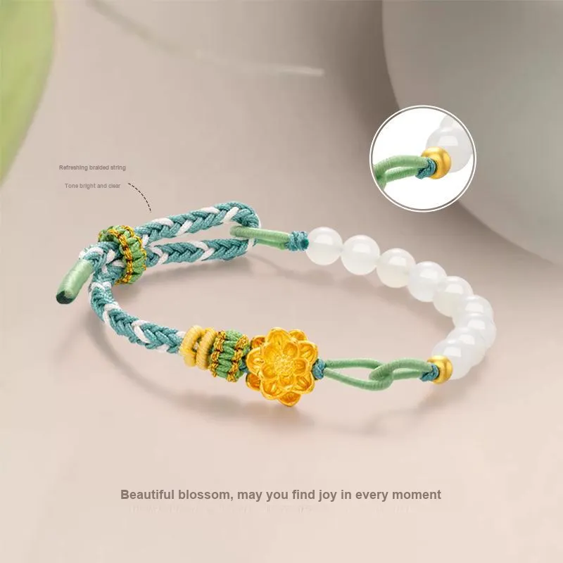 JINLIUFUJIXIANG Bracelets White Jade Women's-3