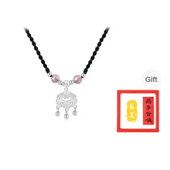Chongqing Gold Store S999 Fine Silver Necklaces Women's