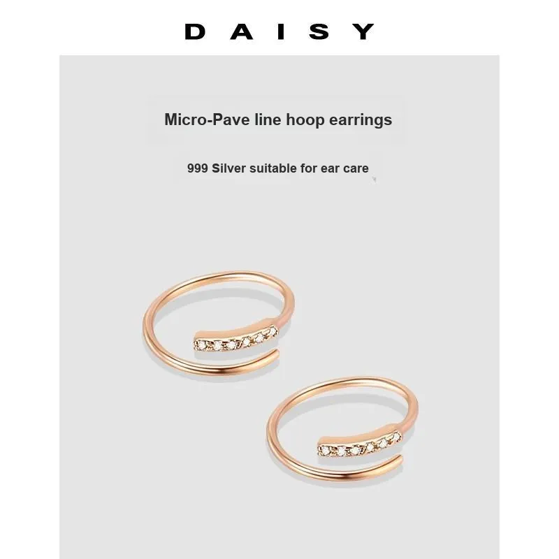 Daisy Dream 999 Fine Silver Earrings Women's-4