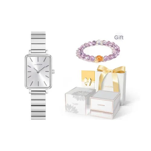 LANZOOM Xiao Fang Watch Мода Часы Кварцевый механизм Женские часы Обхват запястья Часы Серебристый циферблат