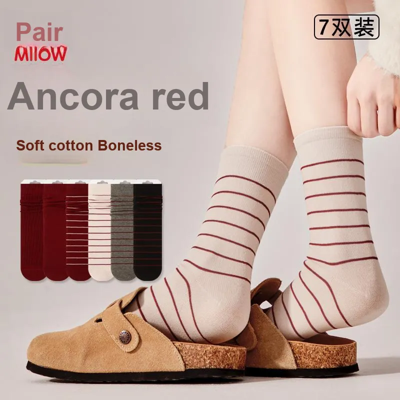 MIIOW Trend Party Series Mid Calf Socks Women's 3 Pack-1