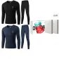 Crew Neck 2-Piece Underwear Set (Black+Navy Blue) 100% cotton Antibacterial/Premium Gift Box Set