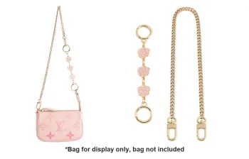 Luxury Care Artisan Workshop Brass Crossbody Extender Chain Bag Strap Women's Gold
