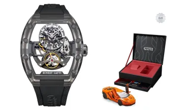 BONEST GATTI King Speed Automatic Mechanical Movement Men's Watches Black Dial