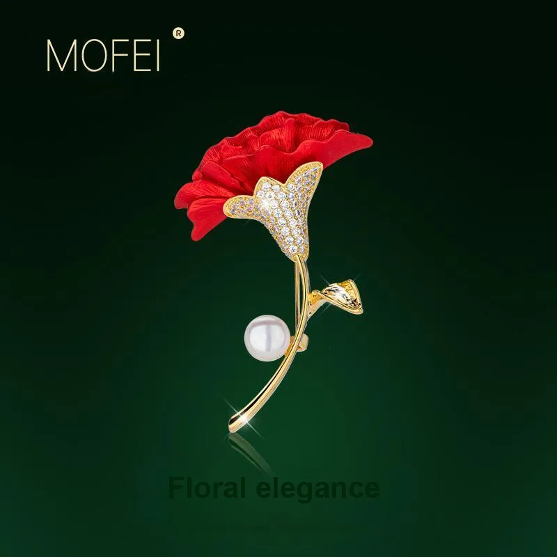 Mofei Freshwater Pearl Brooches Women's-1