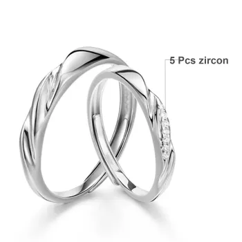 TEEX Synthetic Cubic Zirconia Rings Unisex