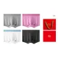 Rose Red/White/Light Gray/Dark Gray 9664 (4 Pack)