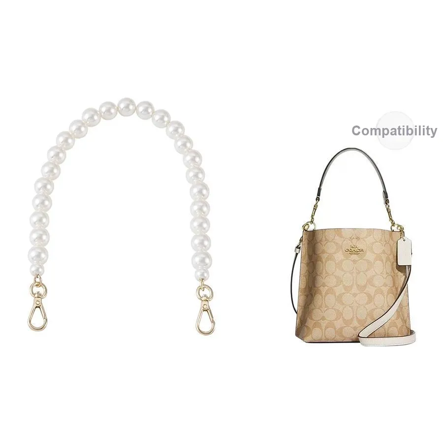 Lan Bao Fan Microfiber Polyurethane Bag Accessory Extended Length Chain Conversion Women's White Gold-Tone