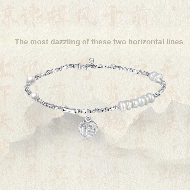 Chongqing Gold Store S925 Silver Bracelets Women's-3