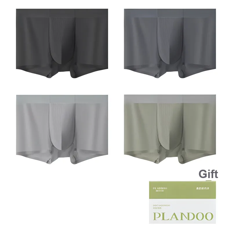 PLANDOO Underpants Men's 4 Pack Gift Box Set-0
