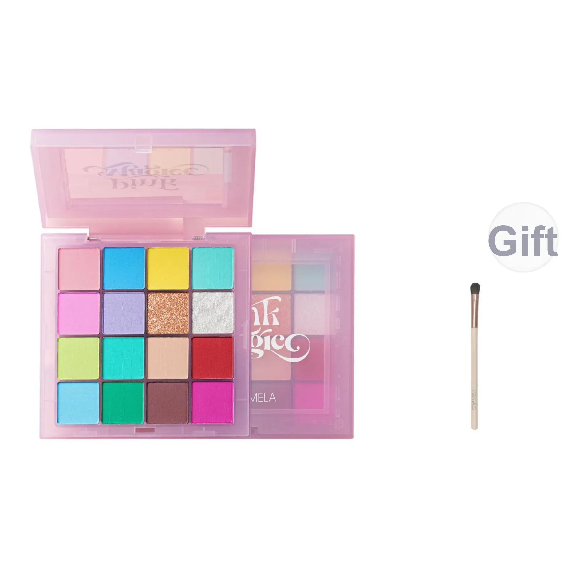 CAR MELA Kamela Multicolor Eyeshadow Palette Макарон Многоцветный Тени для век Радужный Дофаминовая одежда Пудра