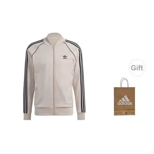 Adidas Originals Jackets Men Beige Gift Bag Set