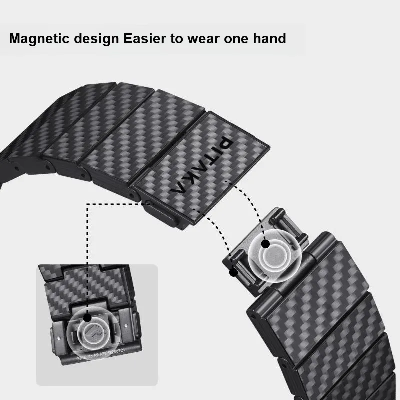 Yu Qing Compatibility Apple Watch Ultra 2 Strap IWatch S9 Apple Watch S87SE Smart Wristband Accessories 180mm Unisex-5