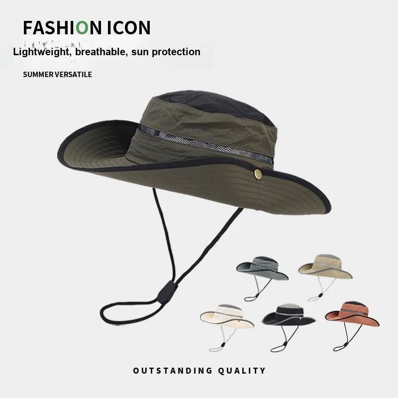 NANJIREN Slim And Lightweight Sun Protection Hats Men's-3