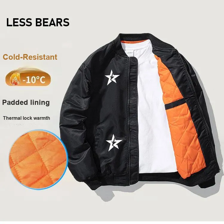 LESS BEARS Puffer Jacket For Fall And Winter Unisex-5