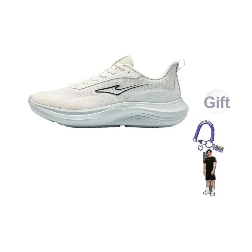 Erke Yunyi Амортизация Дышащий И Прочный Дизайн Низкий Топ Повседневные Беговые кроссовки Мужские Белый Светло-Серый Зеленый