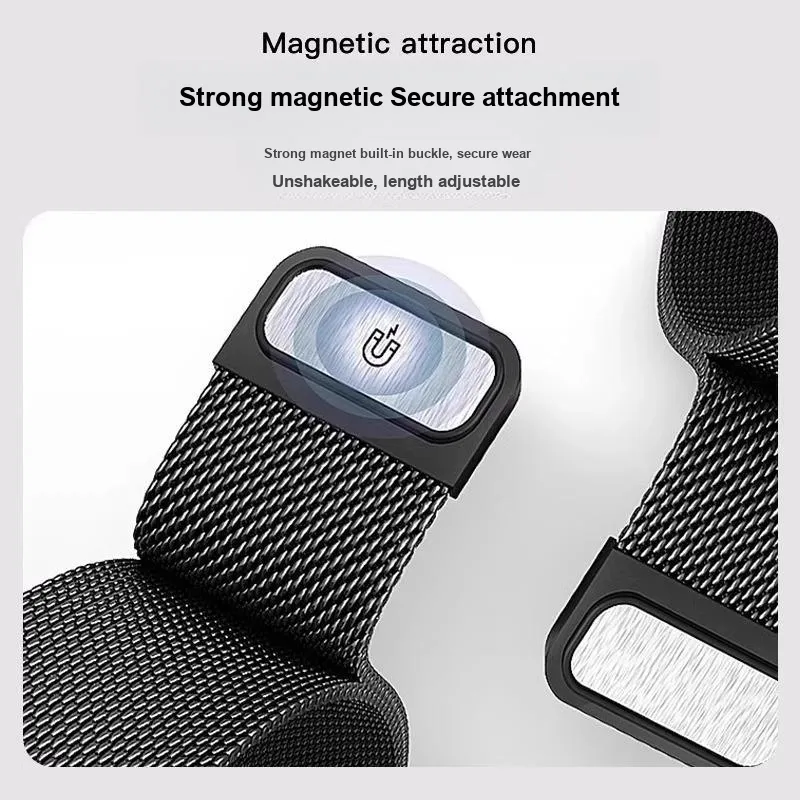 IWabcertoo Watch Band Xiaomi Compatibility 19cm Stainless Steel Material Unisex-4