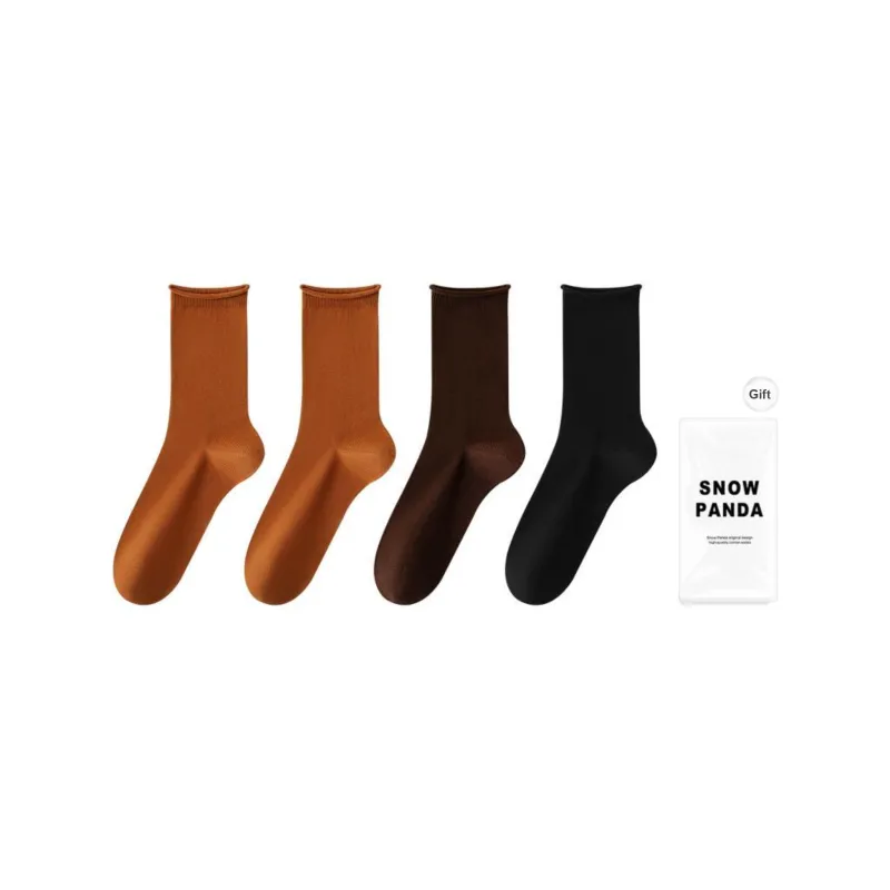 XXLLG Mid Calf Socks Women's Shopping Bag 4 Pack-9