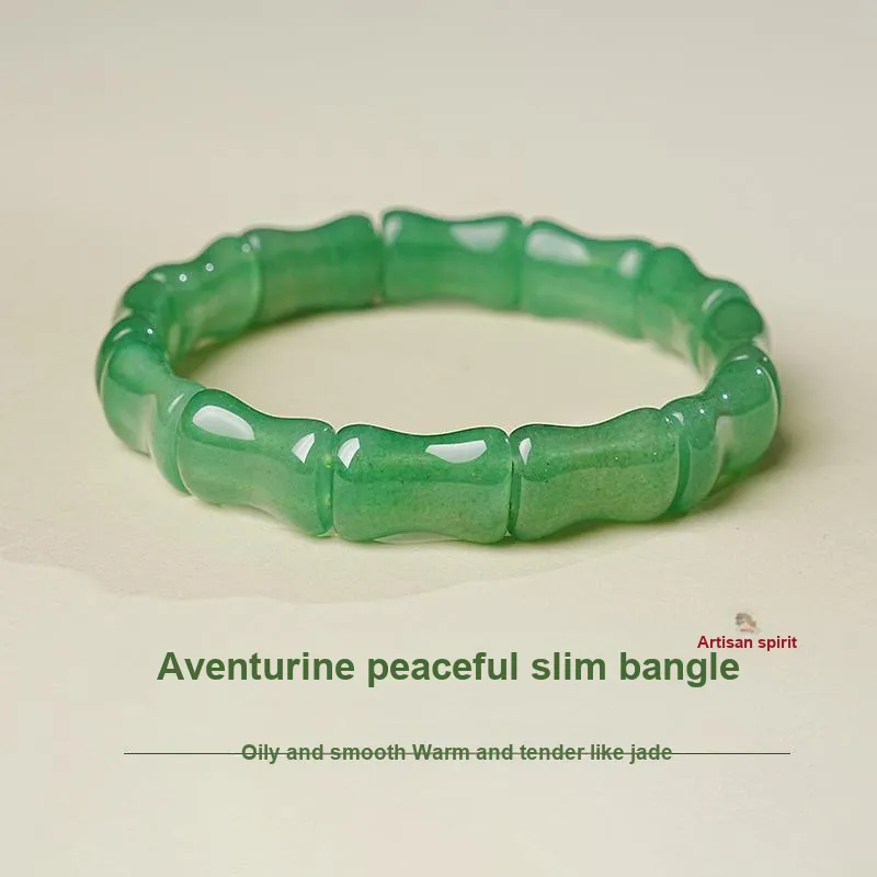 Moon Jewelry Natural Aventurine Jade Bracelets Unisex-1