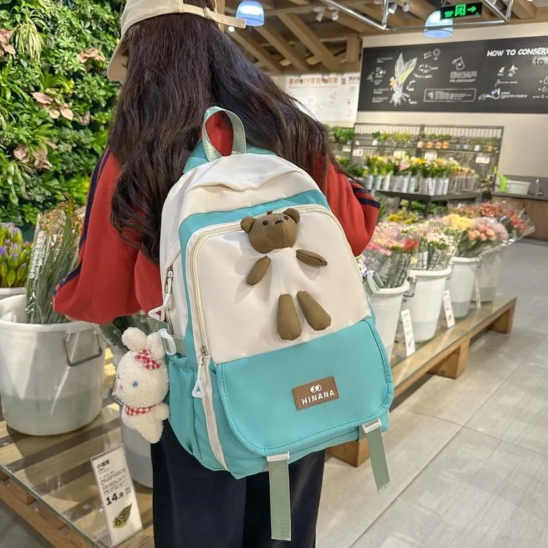 Vack Nylon Backpack Unisex Multicolor-14