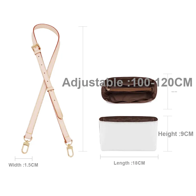 Cow Leather Bag Strap Bag Insert Merch Women's Color Changing-5