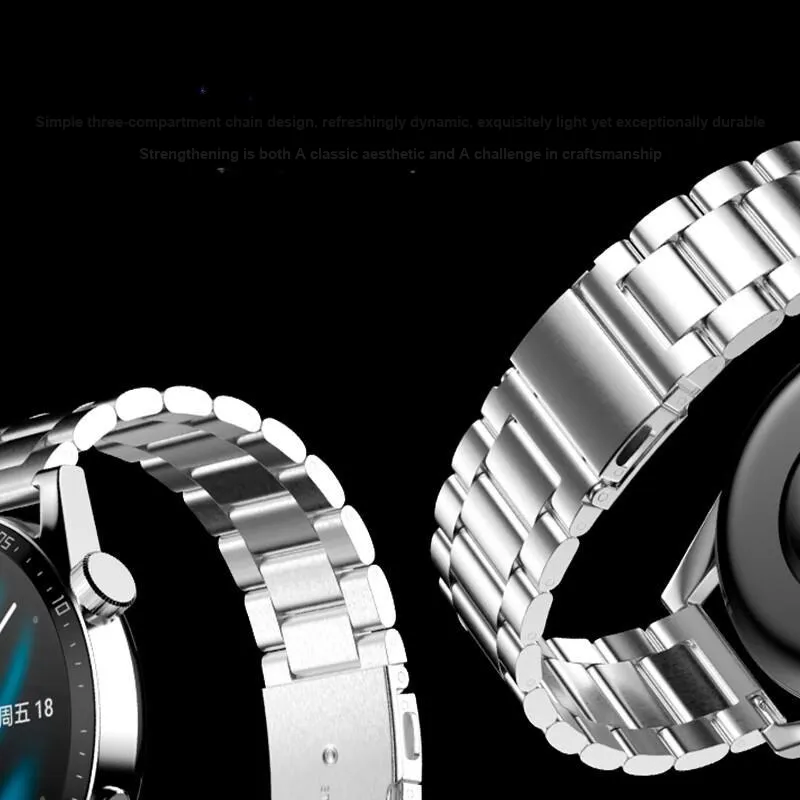 STEWPIGO Huawei Compatibility Watch Band 46mm Stainless Steel Material-11