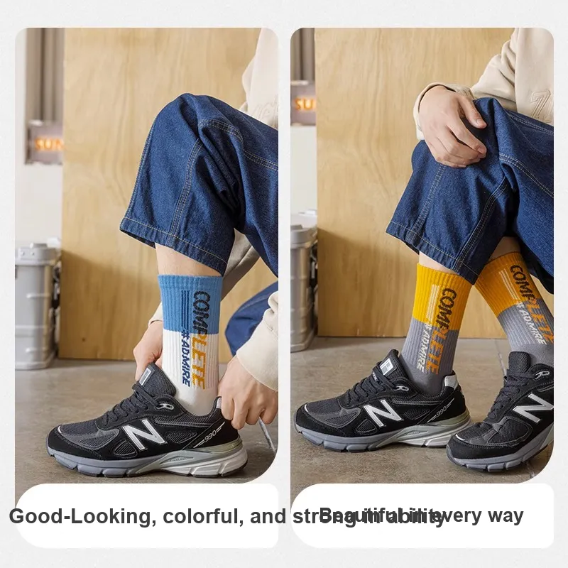 Taste The Color Knee High Socks Unisex 5 Pack-26