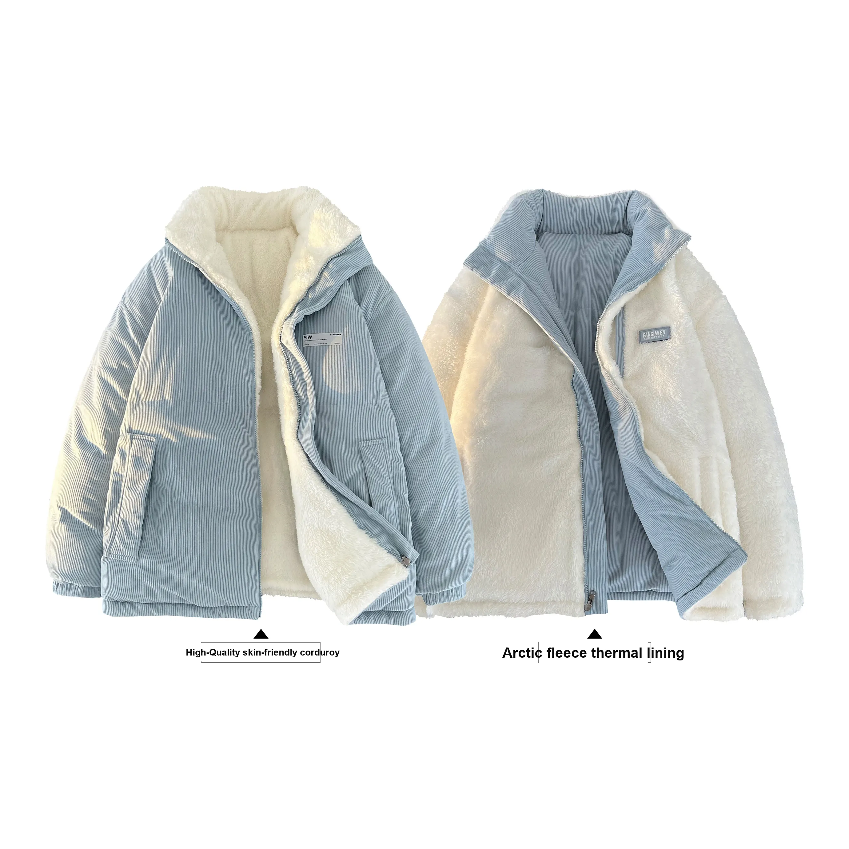 F.I.W FANGIWEN Унисекс Объемные куртки (пуховики)