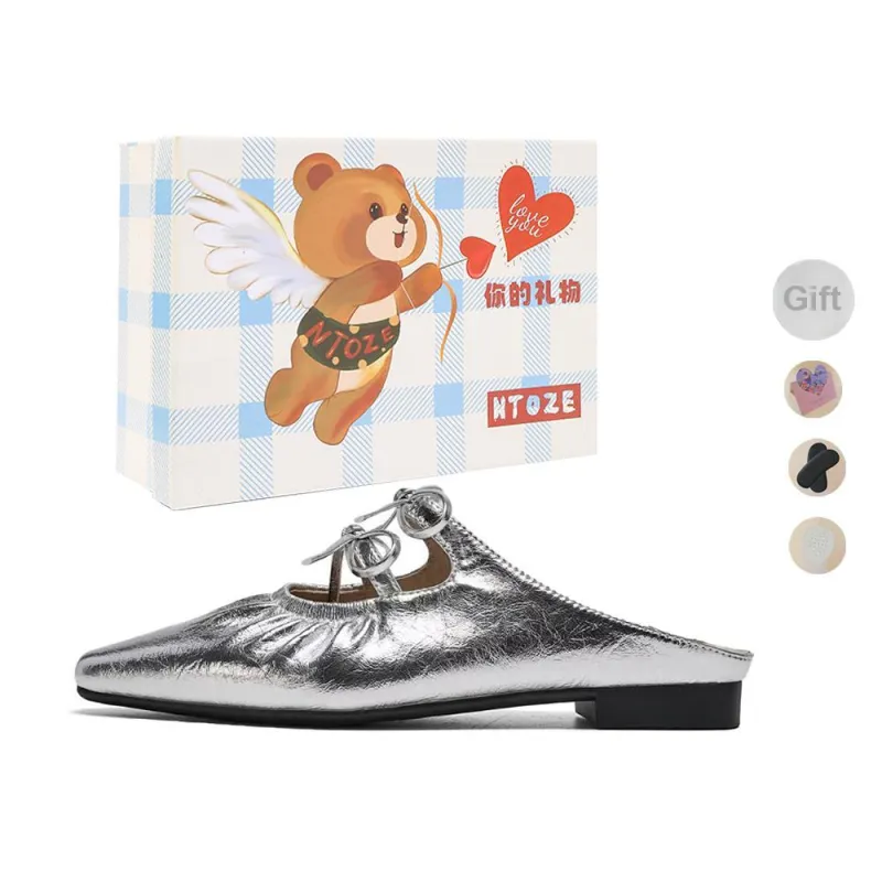NTOZE Abrasion Resistant Closed Toe Slippers Women's Box-6