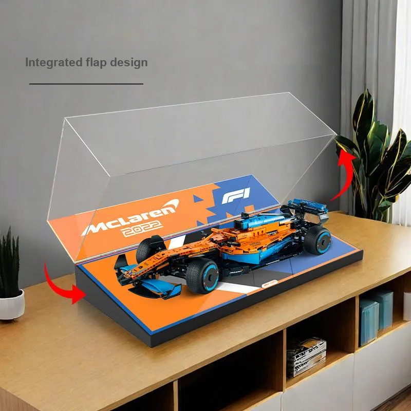 LIGHT YOUR BRICKS Le100 Compatibility Building Block 42141 McLaren F1 Formula Racing Display Case Model Accessories-2