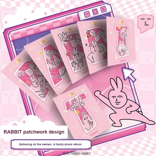 CARD.FUN Розовый кролик MY Friend Кролик Mystery Box Card IP Аниме Карточки Целая коробка