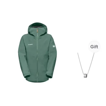 MAMMUT Jackets Coats Unisex Deep Jade Green Comes With Necklace