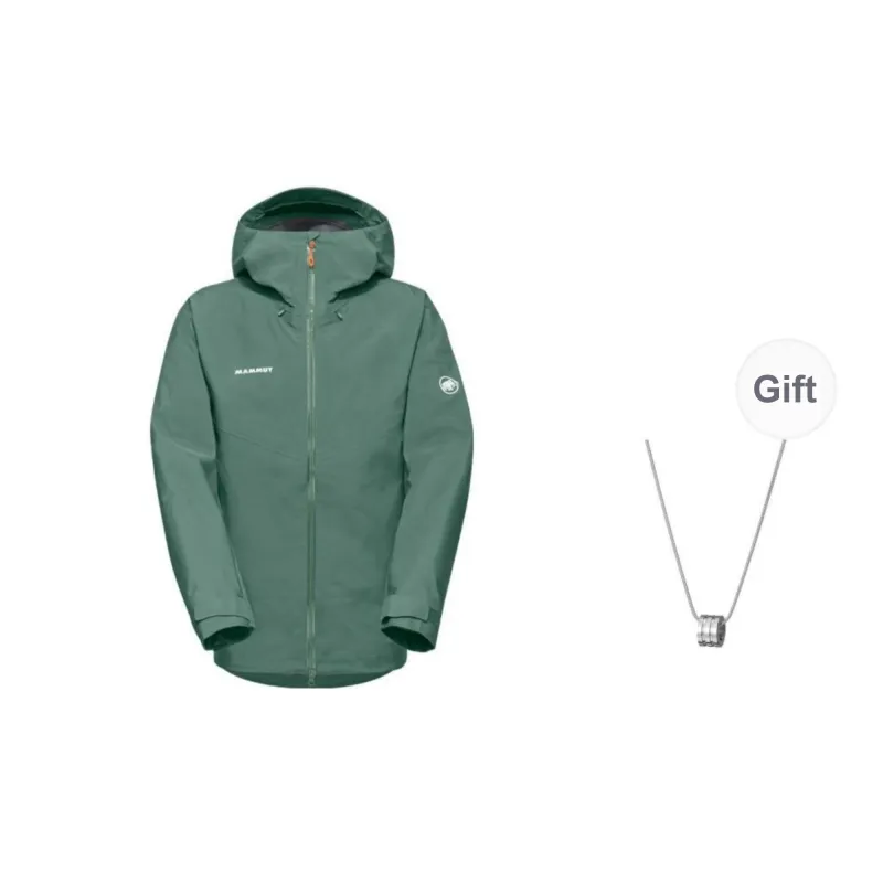 MAMMUT Jackets Coats Unisex Deep Jade Green Comes With Necklace-0