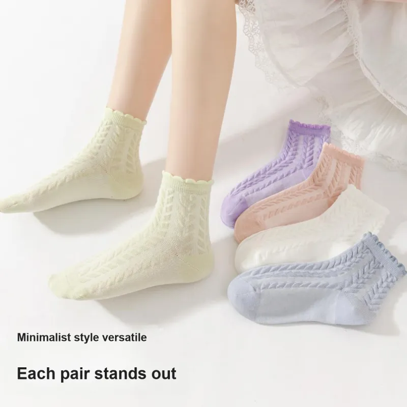 Shuya Mid Calf Socks Women's Box 5 Pack-5