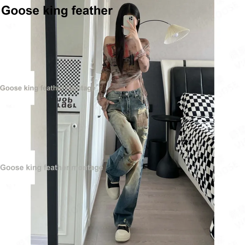 VIPGOOSE Jeans Unisex Blue-2