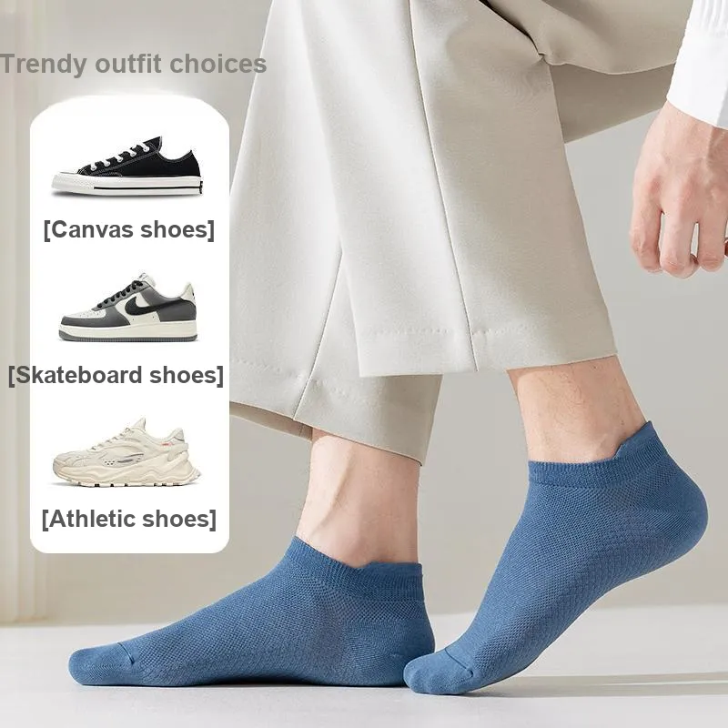 MIIOW Cool One Summer Series Ankle Socks Men's Shopping Bag 5 Pack-8