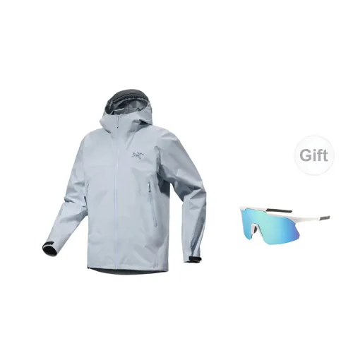 Arcteryx Beta Series Windbreaker Jackets Men Dawn Blue - Includes Glasses