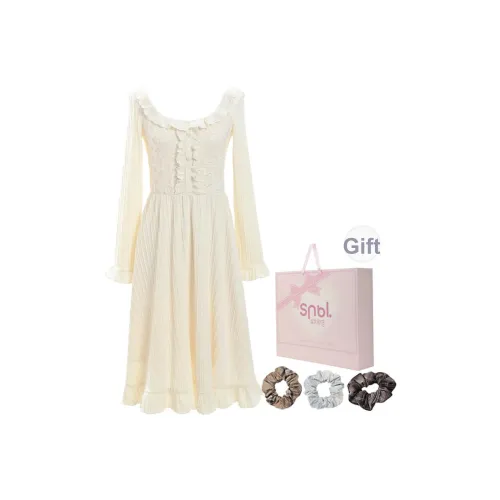 SNBL Длинное платье с длинным рукавом женское